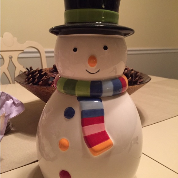 Snowman cookie jar