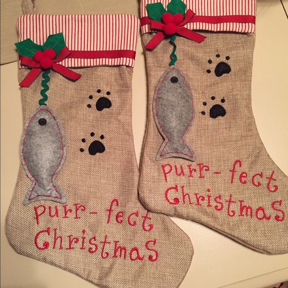 Cat Christmas stocking