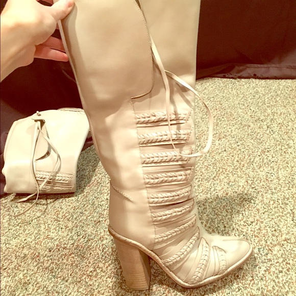 Tan leather Thakoon boots - Picture 1 of 4