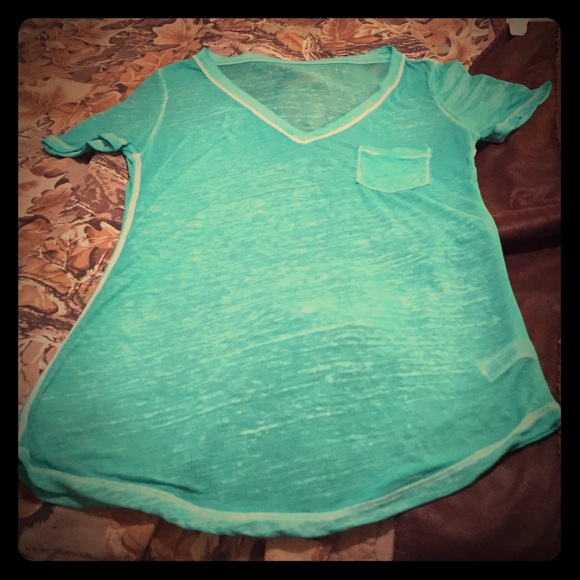 Aeropostale burn out sheer flowy fitted top - Picture 1 of 2