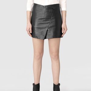 Allsaints Leather Mini Skirt
