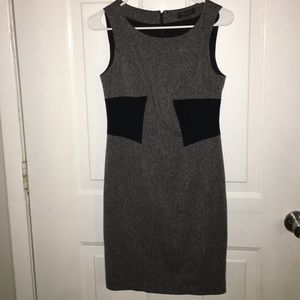 Black and Gray Sheath Dress