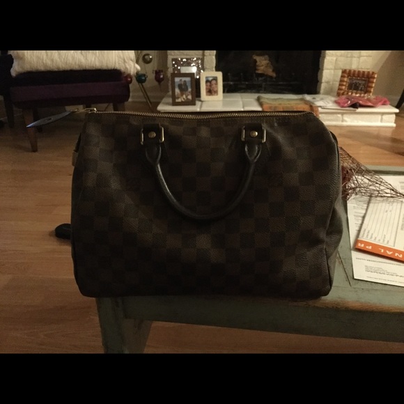 Authentic Louis Vuitton Ebene Speedy 30