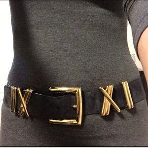 ❤️Escada❤️ Gray belt with gold tone metal