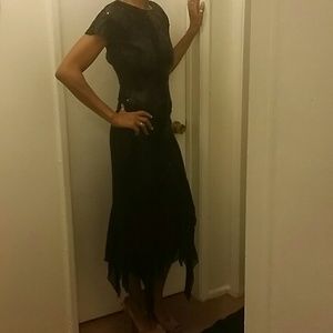 Black beautiful cocktail sequined dress!!