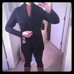 INC Black Cardigan Sweater