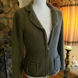 Kenar angora cardigan