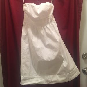 Size small white strapless dress