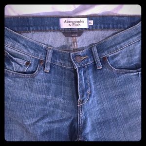 Abercrombie & Fitch light wash boot cut jeans