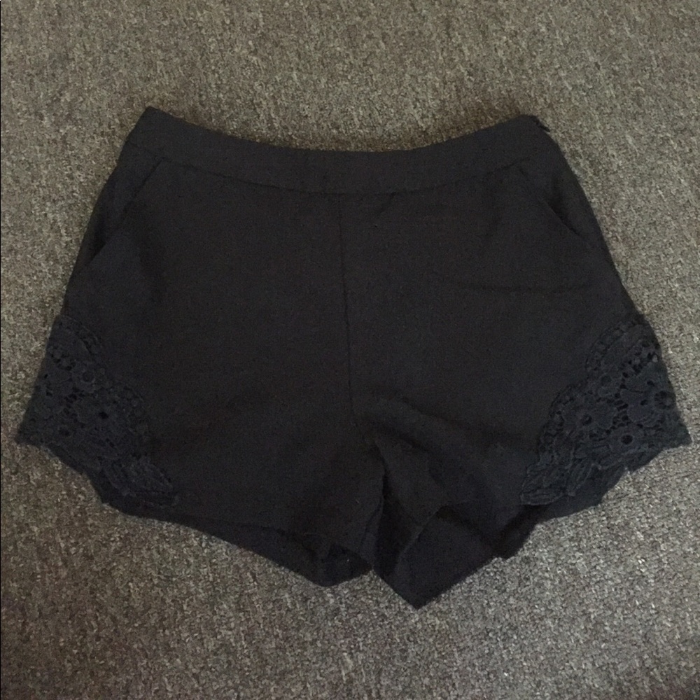 Laced shorts fashion nova