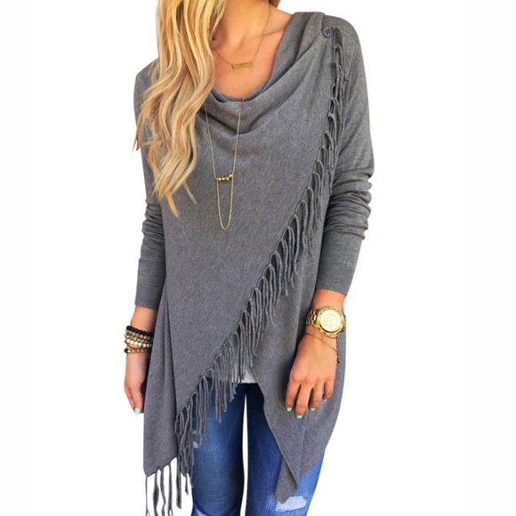 Sweaters - Long Sleeve Cardigan Female Casual Loose Outwear.