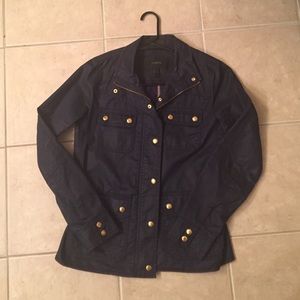 Navy J. Crew Field Jacket - Size Small