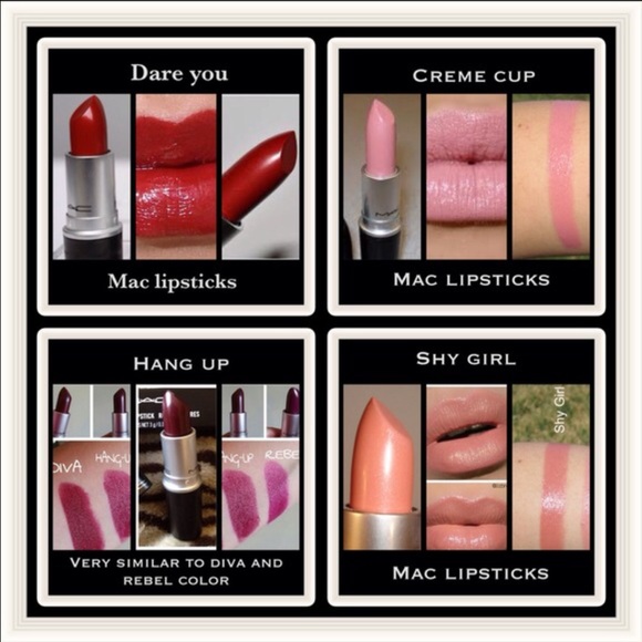 Mac authentic lipstick bundle set of 4