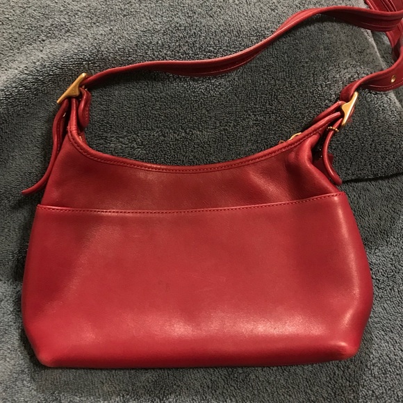 Vintage Red Coach purse-authentic