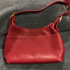 Vintage Red Coach purse-authentic