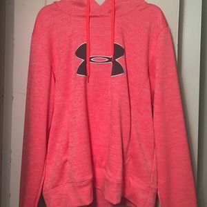 Hot pink under armor sweatshirt