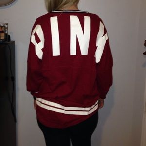 Victoria's Secret PINK crew neck hoodie size med.