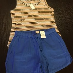 Combo Jcrew shorts and limited tank
