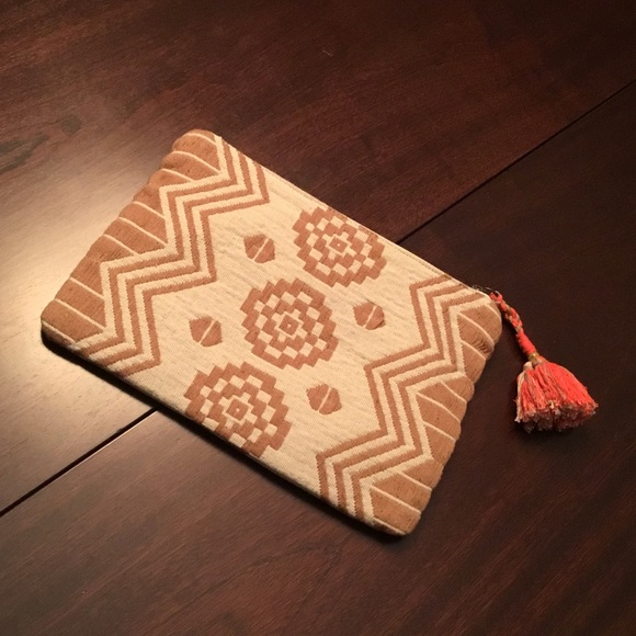 Woven Fabric makeup/accessories Pouch, 10"x7-1/4"