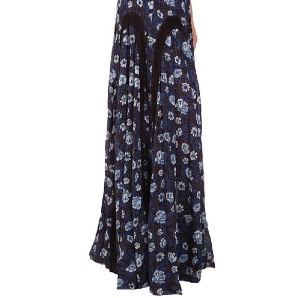 Free People Printed Zoe Maxi Skirt Misty Combo B44 - Picture 2 of 4