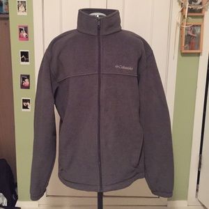 Men's Columbia Fleece Zip Up Jacket, Size L