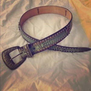 Women's genuine leather western belt