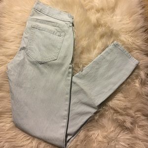 old navy striped skinny jeans