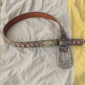 Women's genuine leather western belt