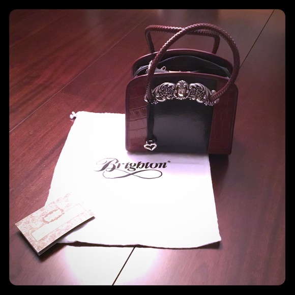 Embossed Leather Brighton Bag