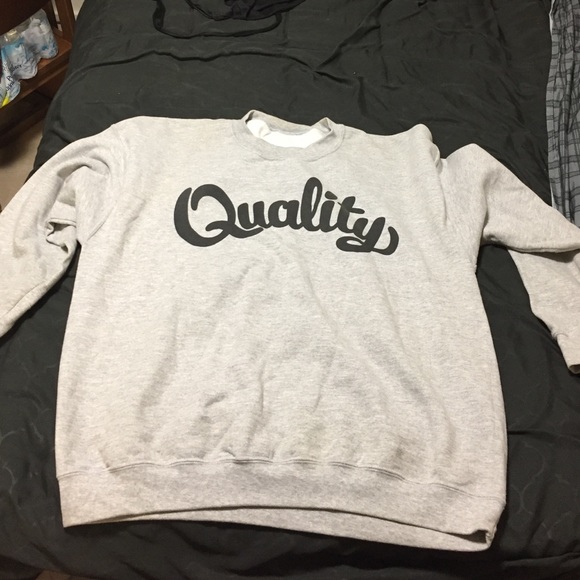 Grey crew neck