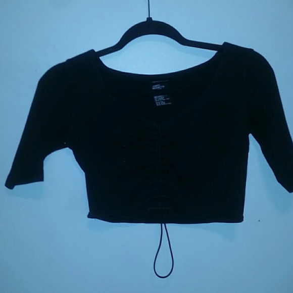 Black crop top