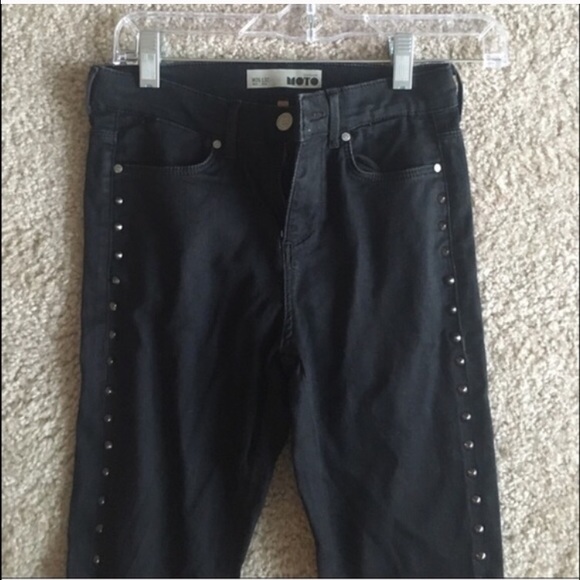Topshop black jeans with studs