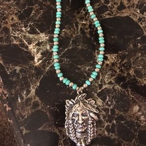 Indian real turquoise necklace