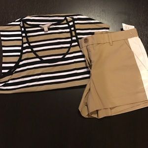 Combo gap Shorts and br tank tee