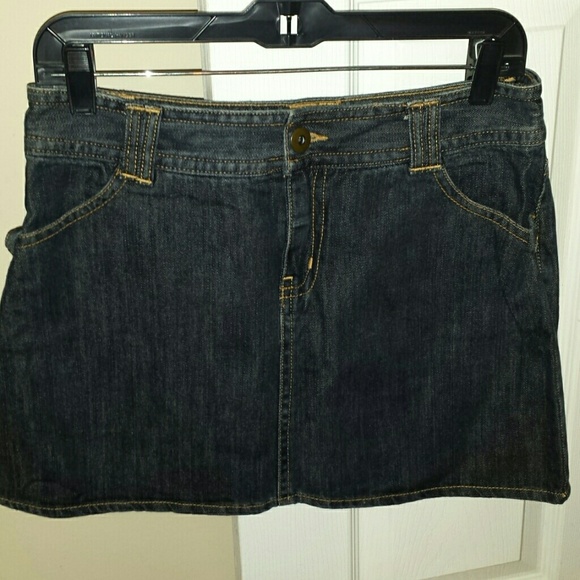 Jean mini skirt