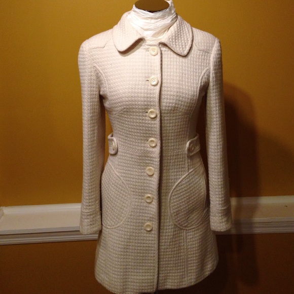 l.e.i. Off White Peacoat Worn Size S