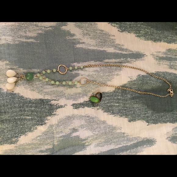 Long necklace and ring set