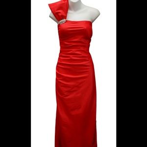 Red gown