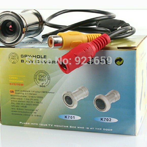 800tvl Wired CCTV 1/4 CMOS 2.8mm 92Degree Cat Eye