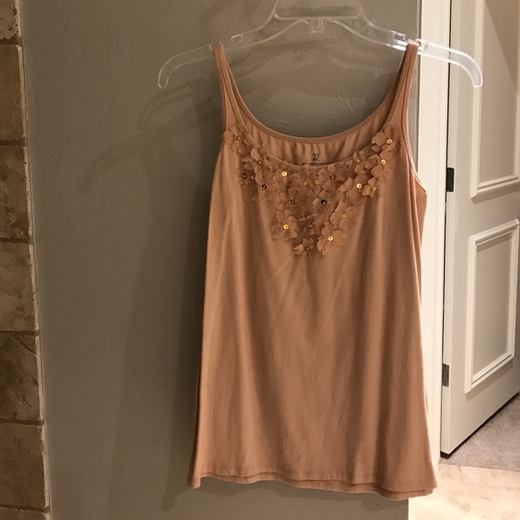 New York and Co peach tank small