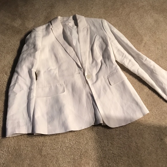 White Calvin Klein blazer