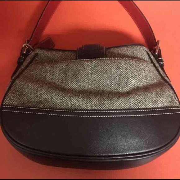 Vintage Coach Tweed Bag - Picture 2 of 4