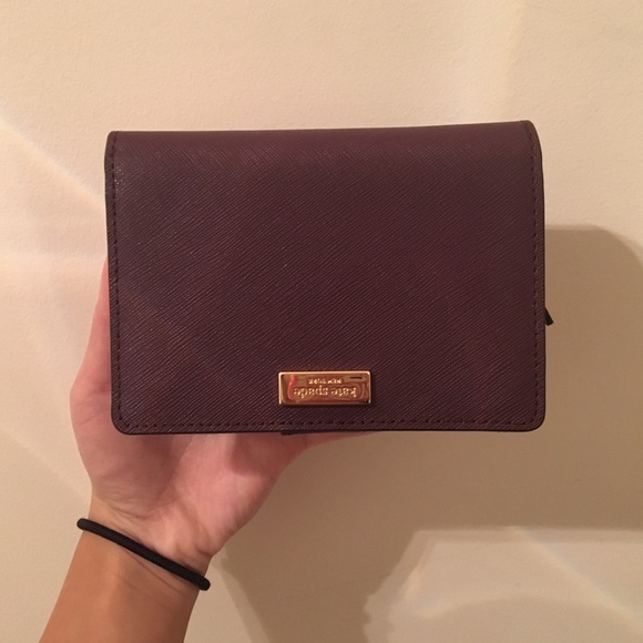 SOLD! NWT Kate Spade wallet (dark purple)