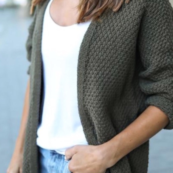 ☼ ☾♡ INDIE KNIT CARDIGAN - sky blue - Picture 4 of 6