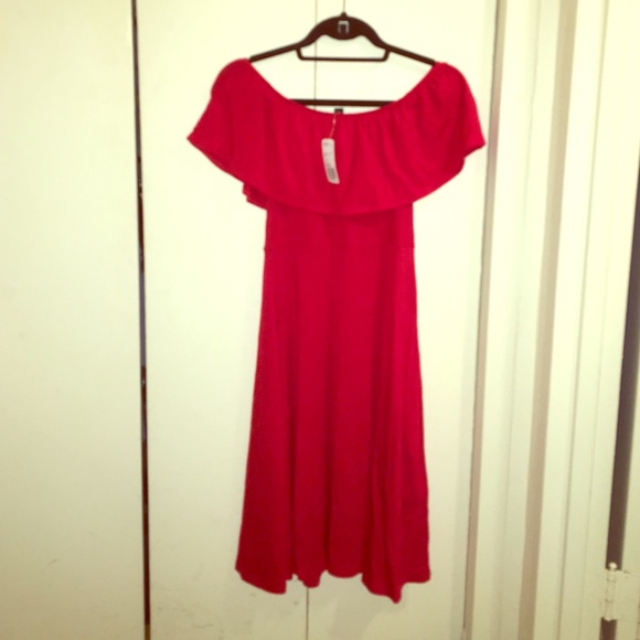Off the shoulder holiday dress NWT