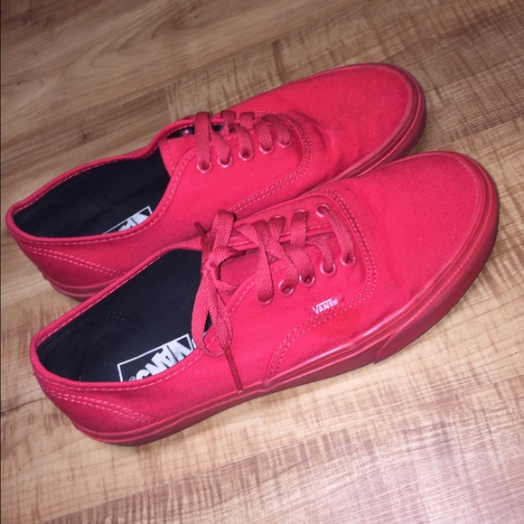 Red Vans. Men's 7.5 / Women's 9
