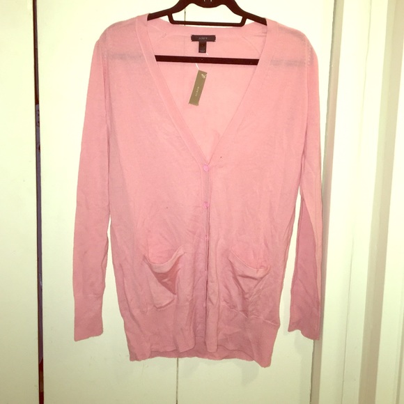 NWT J Crew sweater pretty in pink!