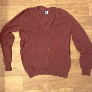MENS Purple-Red Cardigan