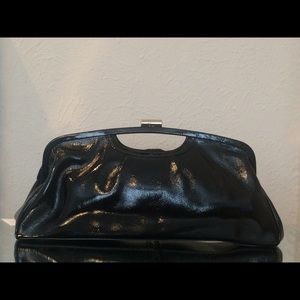 Elliot Lucca Black patent Clutch