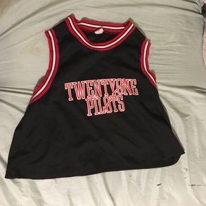21 Pilots jersey style crop top